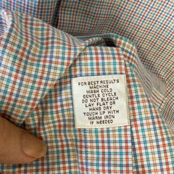Peter Millar Short Sleeve Button Up Plaid Shirt Men’s XXL 100% Cotton - Picture 7 of 7
